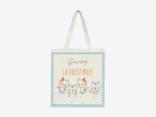 Tote bag Cat Smile